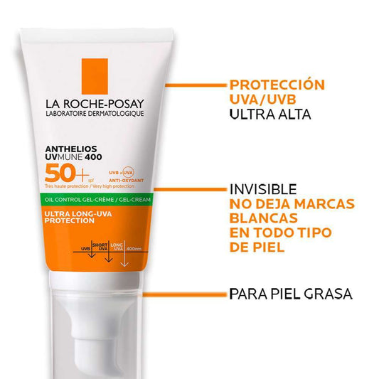 Anthelios Xl Uv Mune 400 Gel-Crema Toque Seco Spf 50*50ml