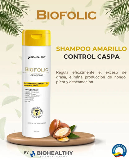 Biofolic Shampoo Amarillo Control Caspa *240ml