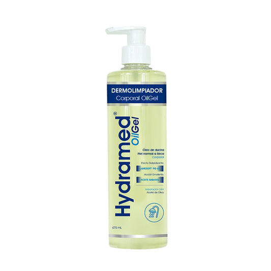 Hydramed Oil Gel Dermolimpiador De Ducha  * 475 Ml