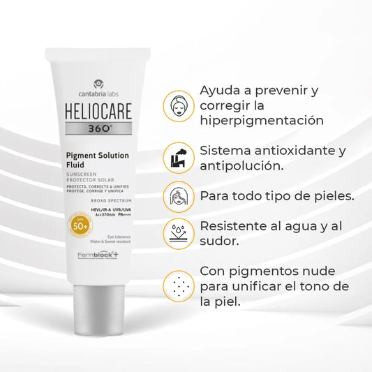 Heliocare 360 Pigment Solucion Fluid Spf 50+ *50 Ml