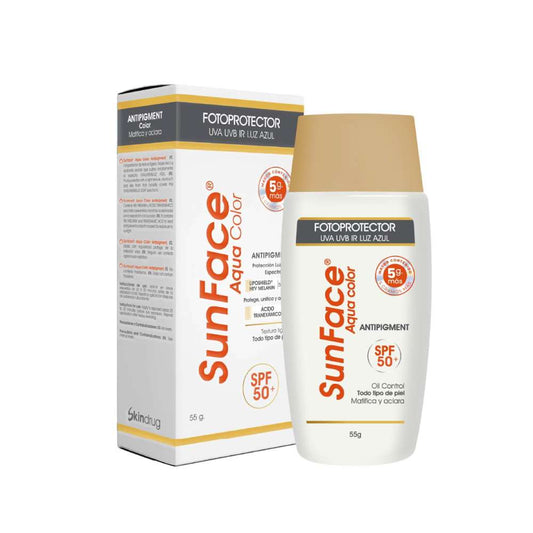 Sunface Aqua Fotoprotector Spf 50+ Color * 55 G