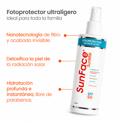 Sunface Sun Milk Spf 50+ *220 Ml